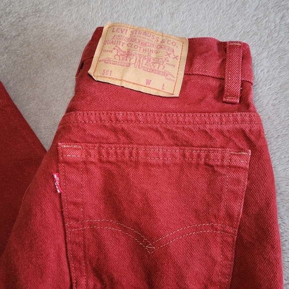 Vintage Levi's red 501 button fly jeans​ - Picture 2 of 12